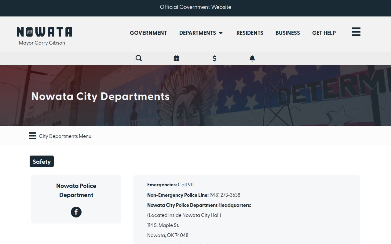 Nowata County warrant records official Nowata City Court contact